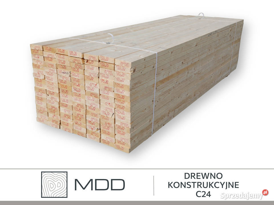 Drewno konstrukcyjne C24 różne przekroje