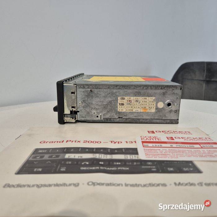 Kolekcjonerskie radio Becker Grand Prix be1315 Koszalin