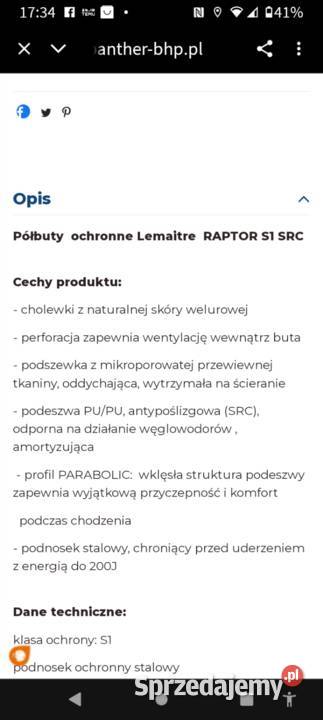 Buty BHP z podnoskiem firmy LEMAiTRE Moda i Styl Krosno