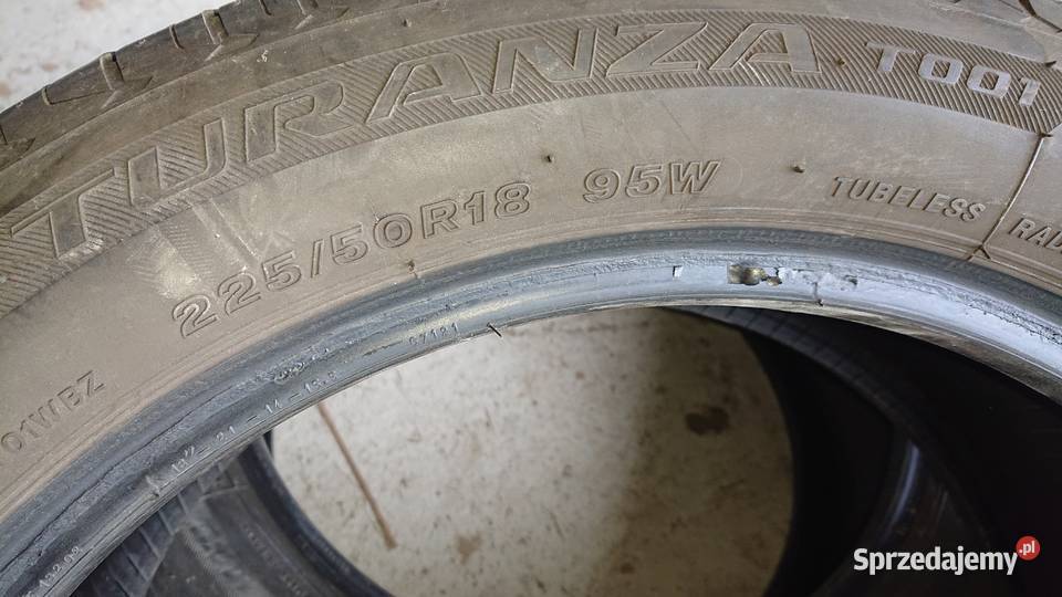 2x opony letnie Bridgestone Turanza 22550R18 18cale Suwałki
