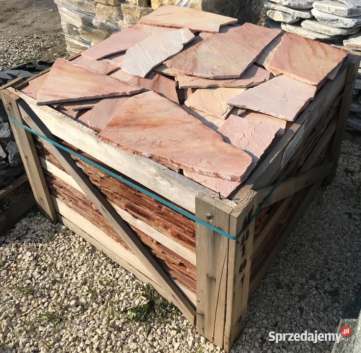 RÓŻOWY ŁUPEK TWARDY KAMIEŃ na Schody Elewację wewnętrzne Warszawa sprzedam