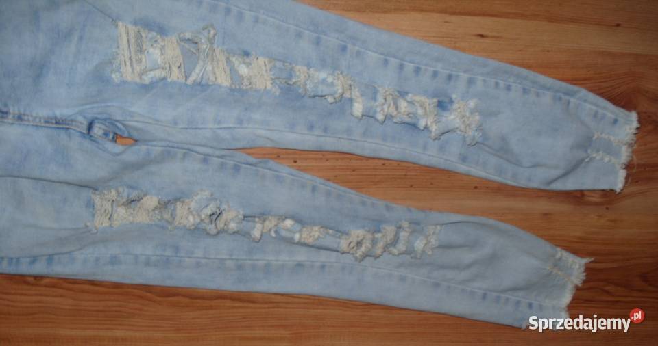 MISS RJ dżinsy z rozdarciami r34 efekt spranych Rawicz