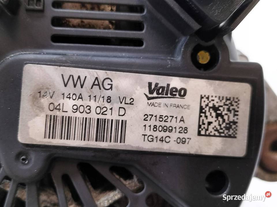 ALTERNATOR 04L903021D 20 TDI Skoda Superb III