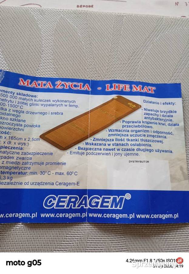 Sprzedam matę życia live mat Bydgoszcz