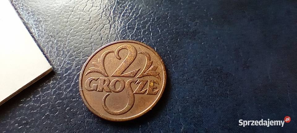 Stare monety 2 grosze 1935 2RP Polska piękna Lesko