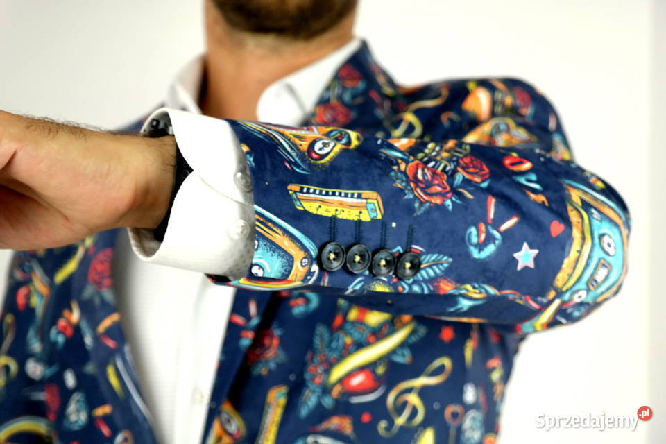 GIOVANNI PERA Marynarka męska kolorowa D502