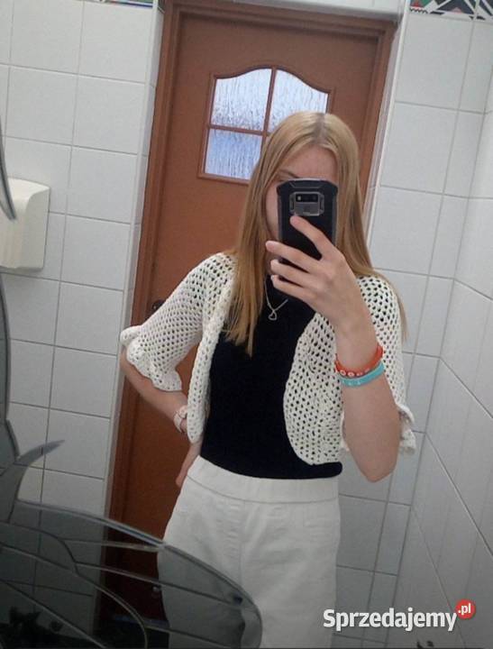 Sweter ręcznie robiony na szydełku Bydgoszcz sprzedam
