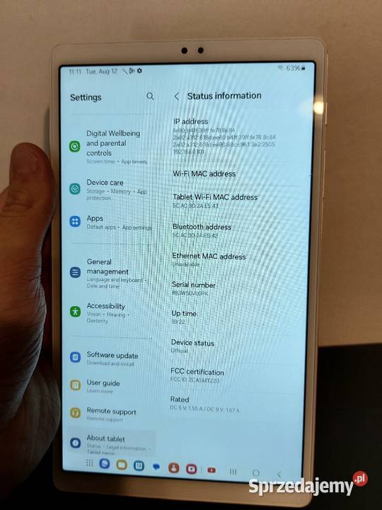 Samsung Galaxy Tab A7 Lite Samsung Tablety i palmtopy sprzedam