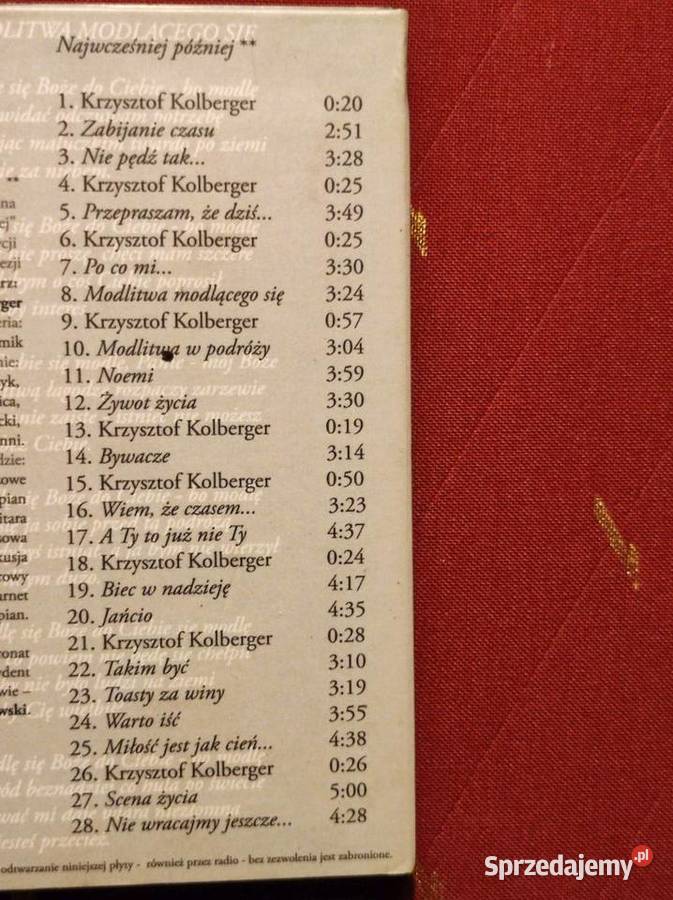 Krzysztof Kolberger Strofy życia cd audiobook Kielce