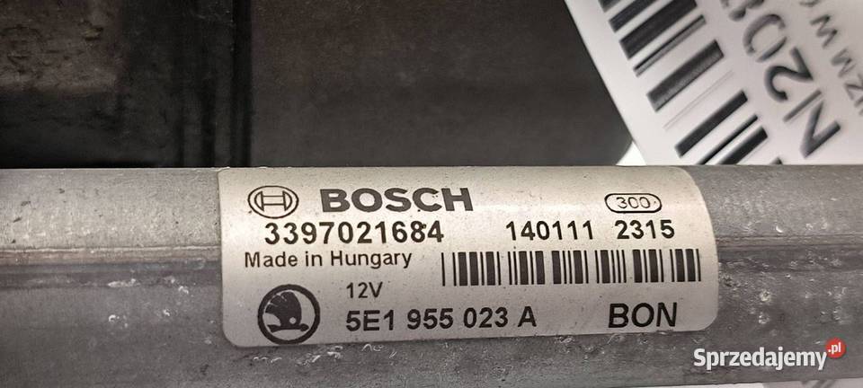 MECHANIZM WYCIERACZEK PRZÓD SKODA OCTAVIA III