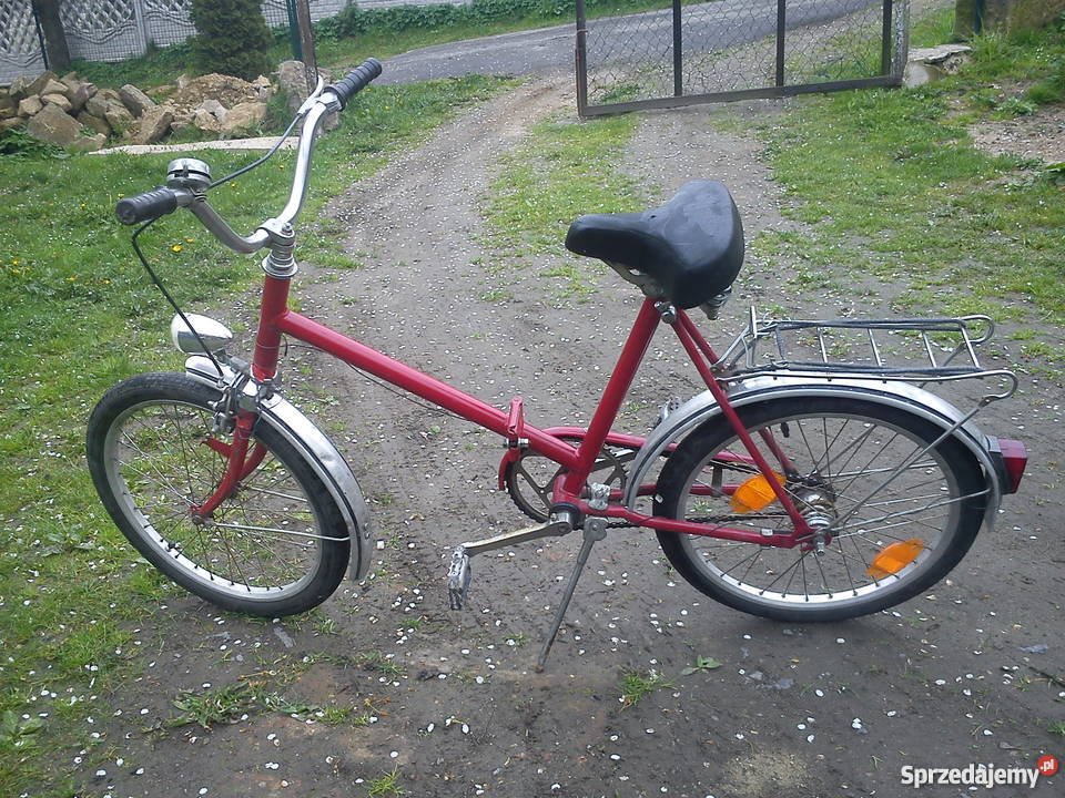Rower kolarka retro niemiecki składak dolnośląskie Lubomierz