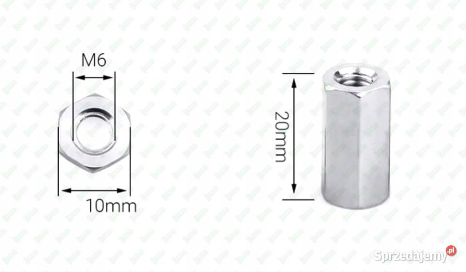 M6X20 ALUMINIOWA NAKRĘTKA ZŁĄCZNA PRZEDŁUŻANA Warszawa