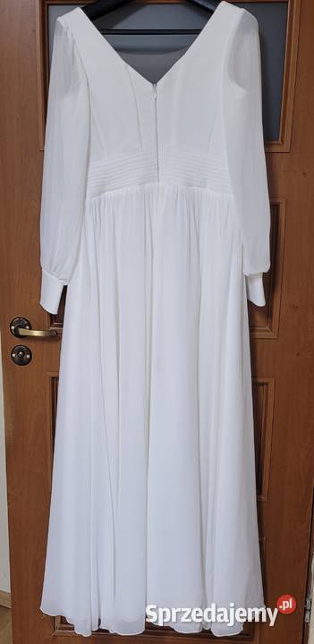 Suknia ślubna r4042 śmietankowa Odzież ślubna