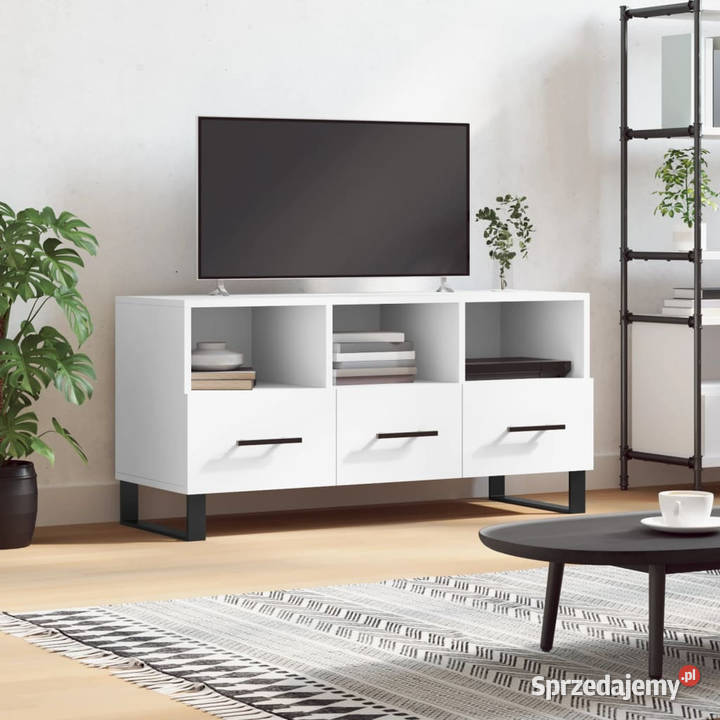 Szafka pod TV biała 102x36x50 materiał mazowieckie Warszawa
