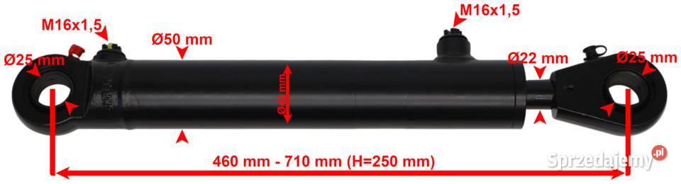 Polski Siłownik hydrauliczny tłok BIZON 40x22 Solec Kujawski