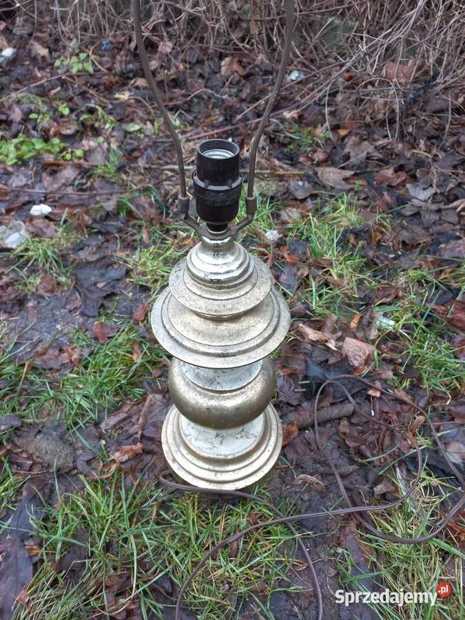 Lampka z czasów prl mosiężna Warszawa sprzedam