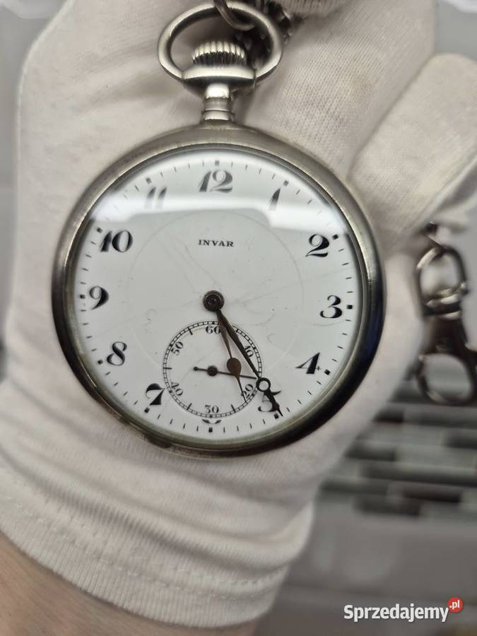 Rzadki zegarek kieszonkowy Invar SWISS Chorzów