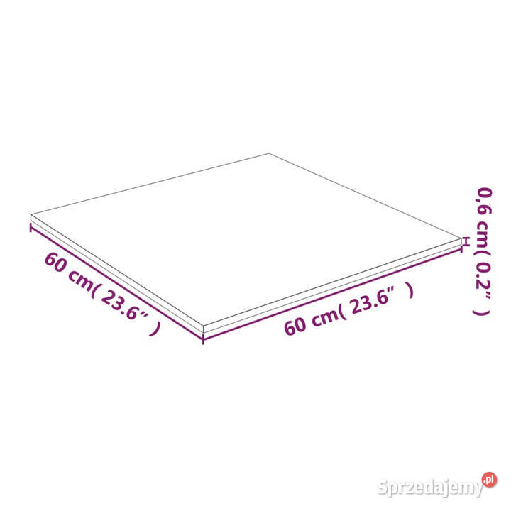 Blat stolika przezroczysty 60x60 szkło hartowane sprzedam