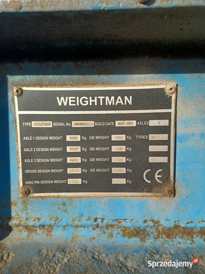 Naczepa wywrotka aluminiowa Wieghtman sprzedam