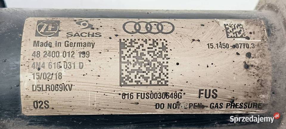 AMORTYZATOR LEWY TYŁ AUDI A8 L D5 4N 4N4616001B