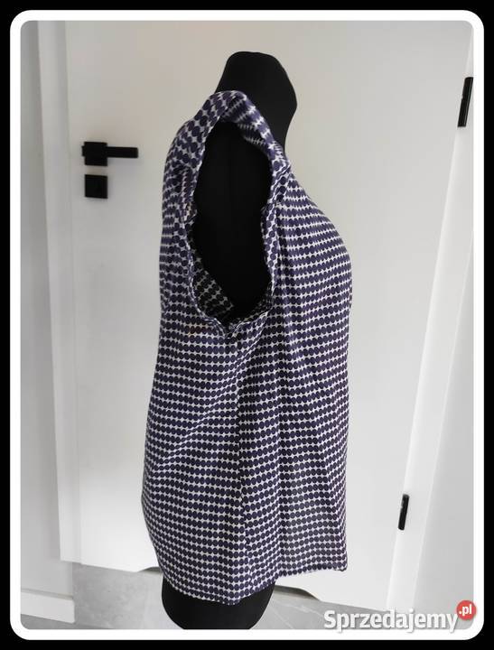 Look bluzka 44 XXL wzorzysta w fioletowe owale New Look