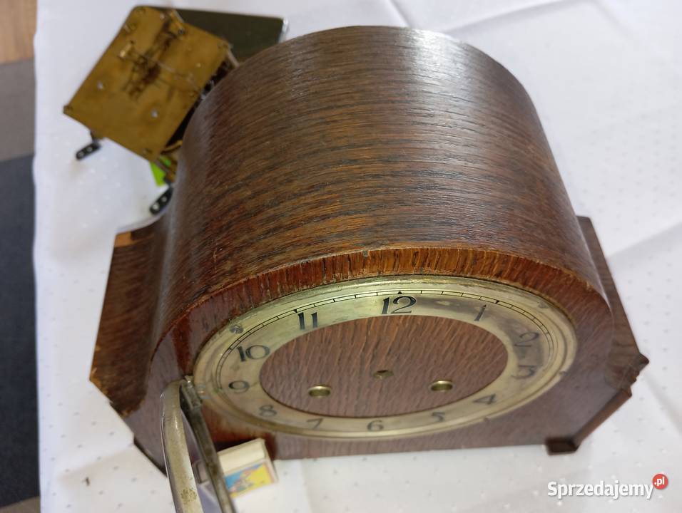 Stary Zegar kominkowy mechaniczny Muthe zdolnych Żary