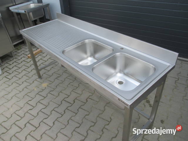 Zlew Gastronomiczny 2 Komorowy z półką 1806085 Ostrów Wielkopolski sprzedam