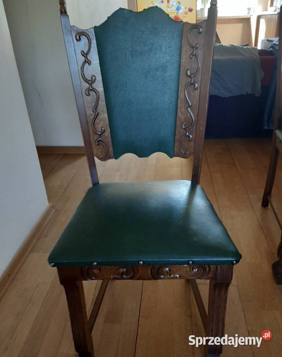 Stół z czterema krzesłami stylowy i piękny Katowice