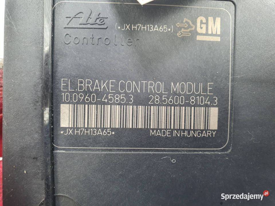 POMPA ABS HAMULCOWA OPEL ASTRA J 13412554 Lipno