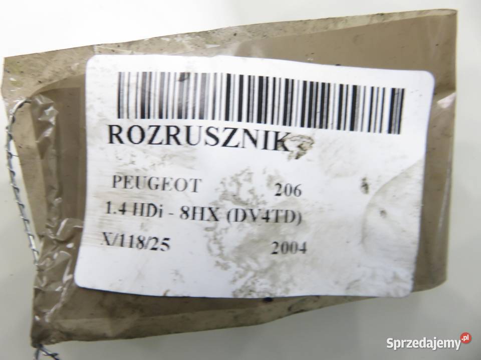 ROZRUSZNIK PEUGEOT 206 14 HDi 221329