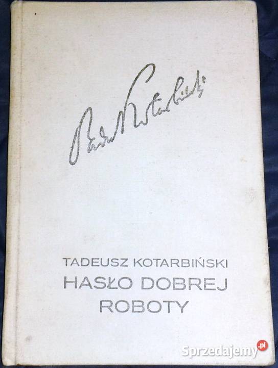 Hasło roboty Tadeusz Kotarbiński twarda