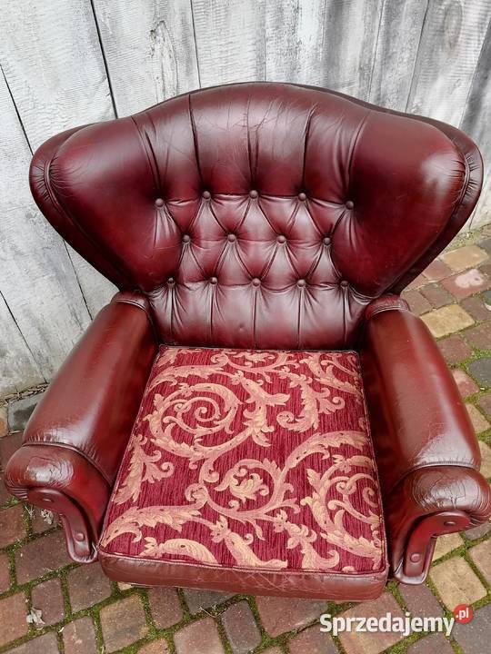 Fotel chesterfield patchwork Wąwolnica