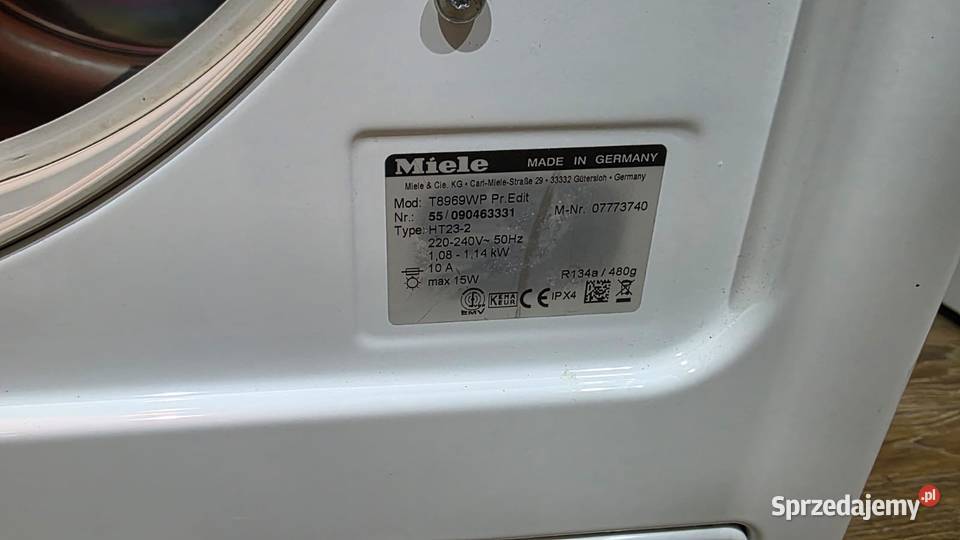 Suszarka z pompą ciepła Miele T8969WP Premium wolnostojące Wrocław