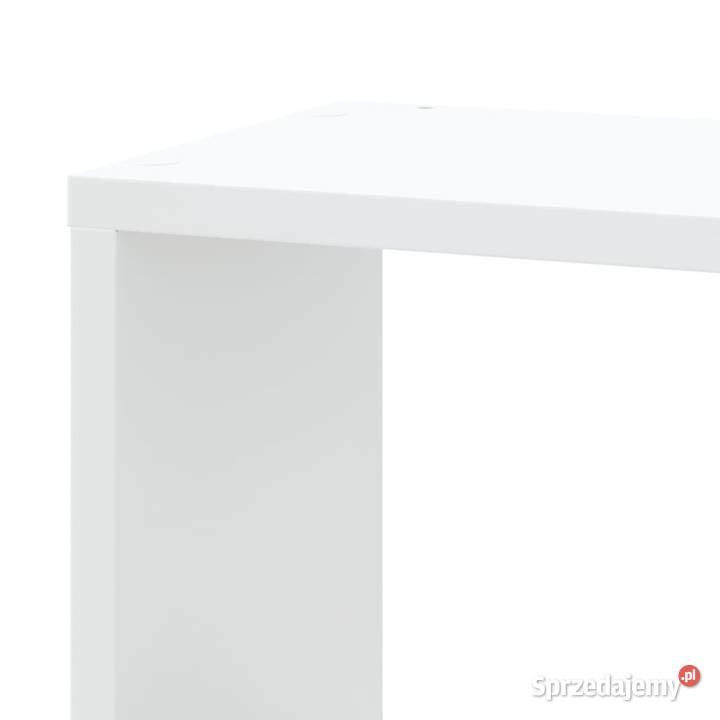 Narożna półka ścienna biała 45x45x147 WM852636 Półki sprzedam