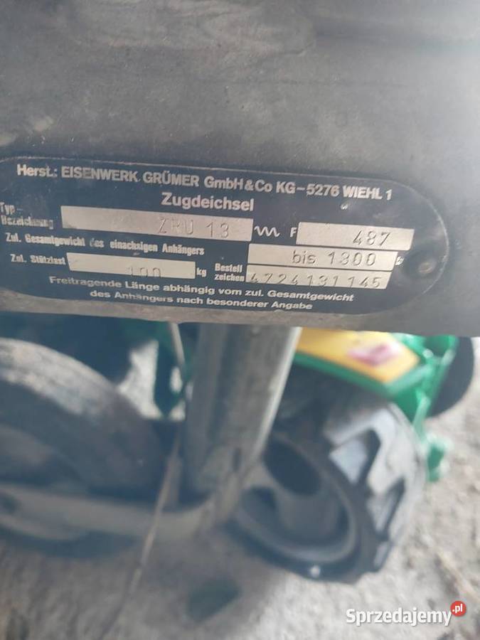 Przyczepa jedno osiowa do przewozu zwierząt Golina
