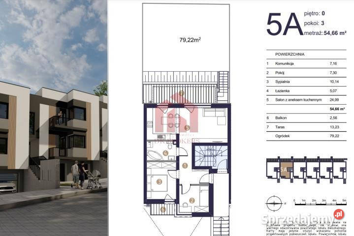 Sprzedam mieszkanie Rzeszów Staroniwska 5466 parter podkarpackie