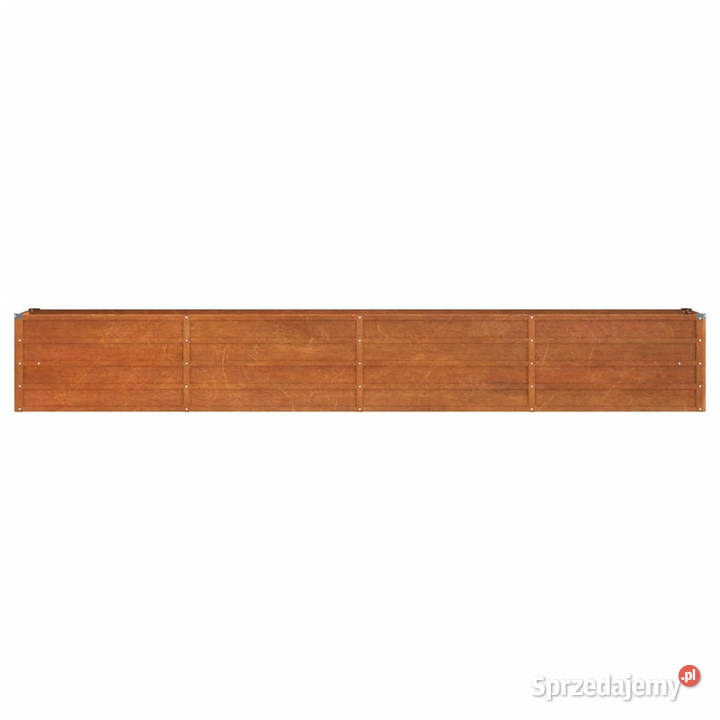 Podwyższona donica rdzawa 320x40x45 stal