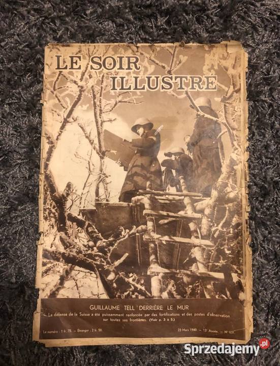 Czasopismo Le soir illustre 1940 Antyki, Sztuka, Kolekcje Opole