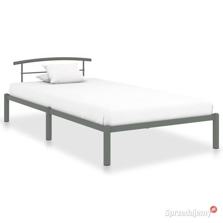 vidaXL Rama łóżka szara metalowa 100 x 200 Warszawa