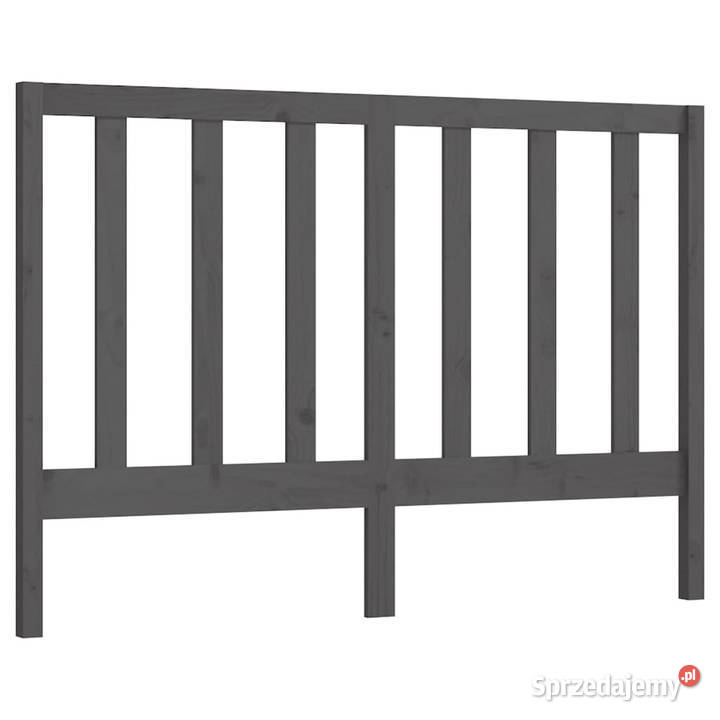 Wezgłowie łóżka szare 166x4x100 lite drewno sprzedam