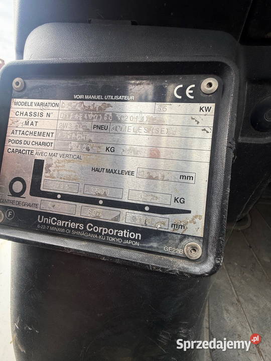 wózek widłowy NISSAN FD3540 diesel bliźniacze Nissan