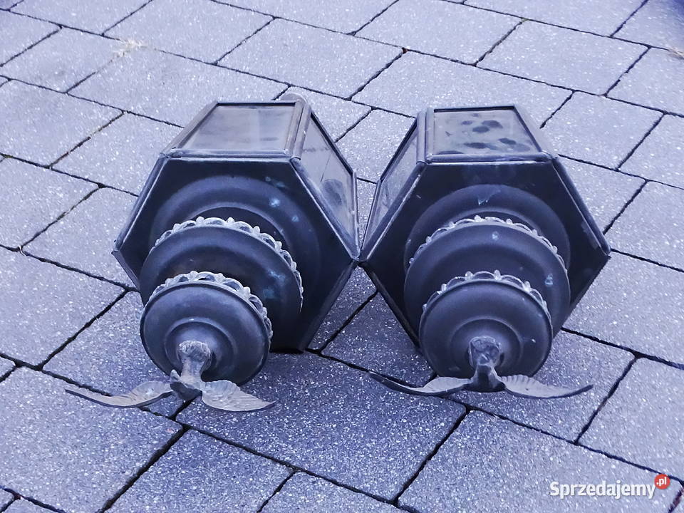 Mosiężne lampy powozowe z orłem x 2 Biłgoraj