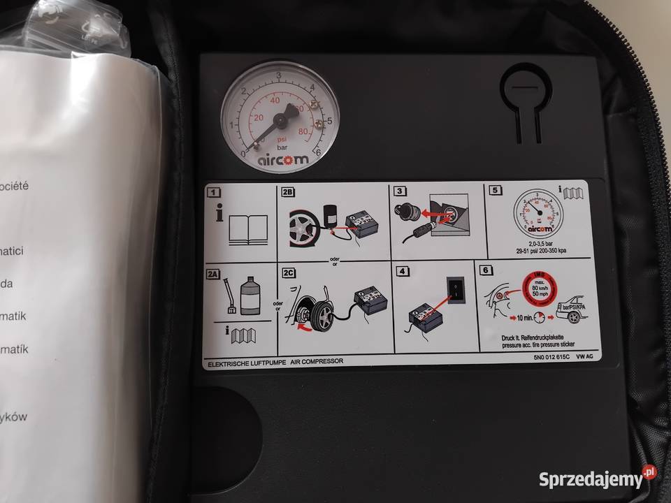 VW Caddy Zestaw Naprawczy Kompresor Klej 2K0 601 Ostroróg sprzedam