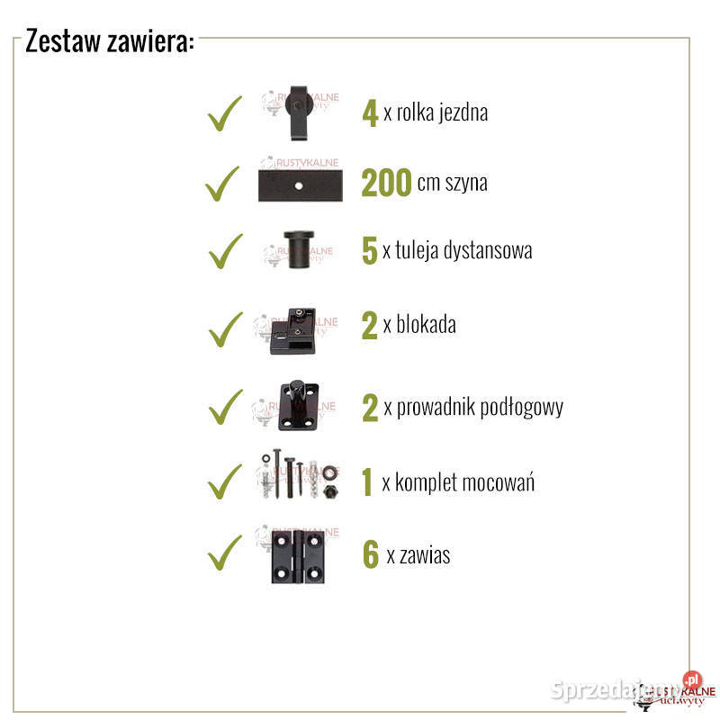 Prowadnica ścienna do drzwi składanych Chmielnik sprzedam