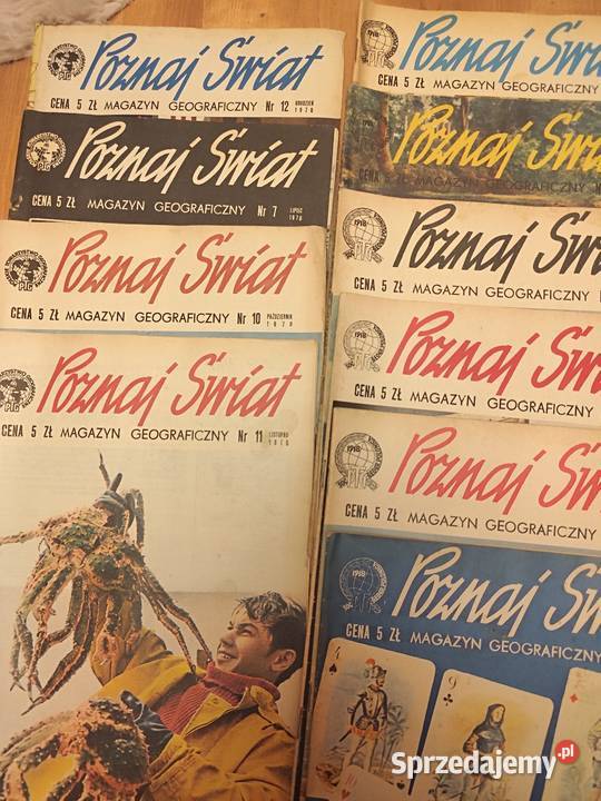 Czasopisma POZNAJ ŚWIAT lata 6578 Sosnowiec