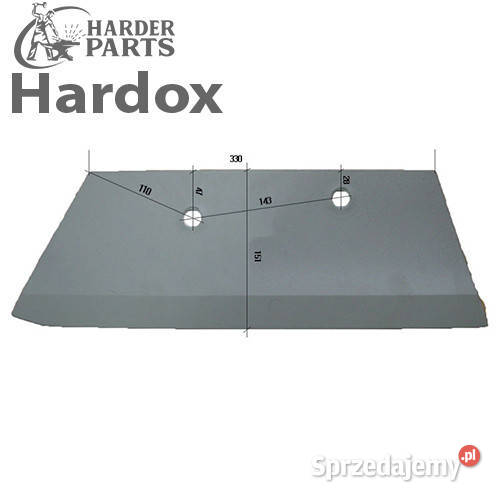 Lemiesz 300hektarów HARDOX 77605L części do Suwałki