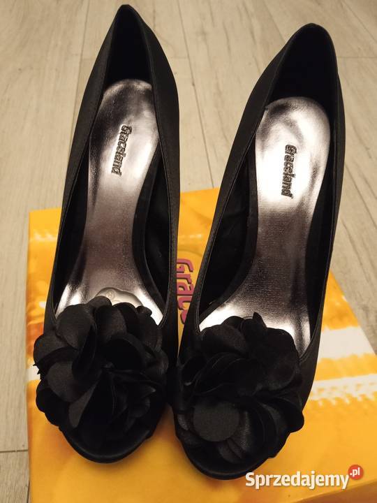 Eleganckie czarne szpilki Graceland rozmiar 39 Nysa