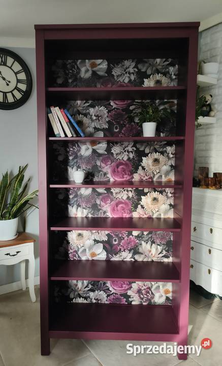Śliczny Regał biblioteka BURGUND KWIATY sprzedam