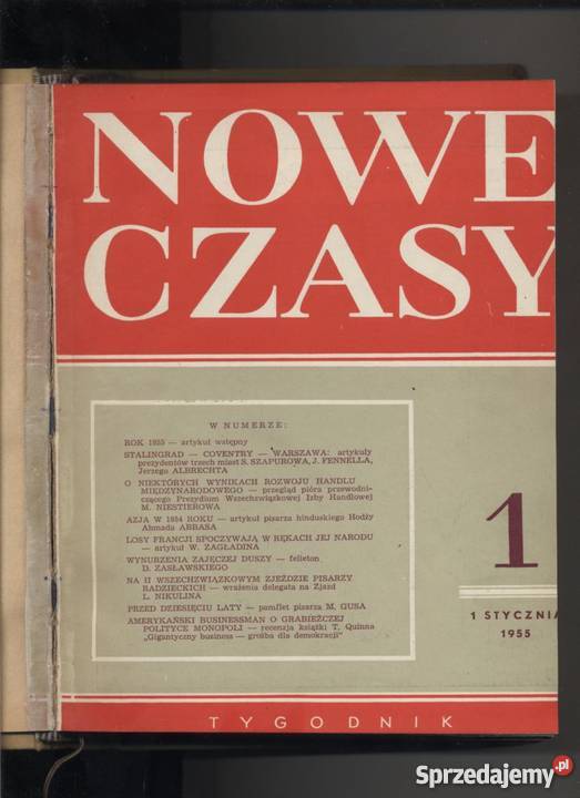 Nowe Czasy tygodnik 1955 r Książki i Podręczniki Szczecin