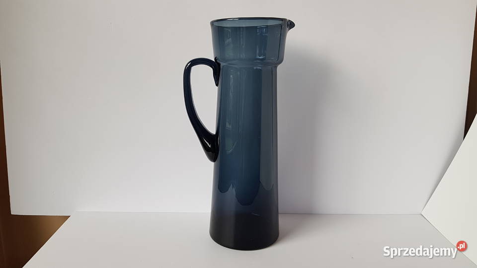 Stary szklany dzban dzbanek kolorowe szkło Dąbrowa Górnicza